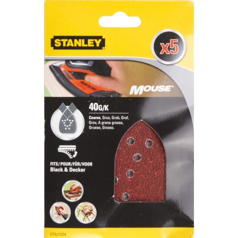 5 Hojas de lijaGrano 40. STY-STA31034-XJ