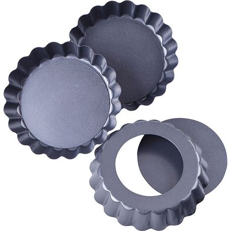Moule À Charnière - Acier Au Carbone - Pour Tarte Aux Pommes Et Gâteau - Diamètre 10 Cm - Noir - 1 Pièce (1/5)