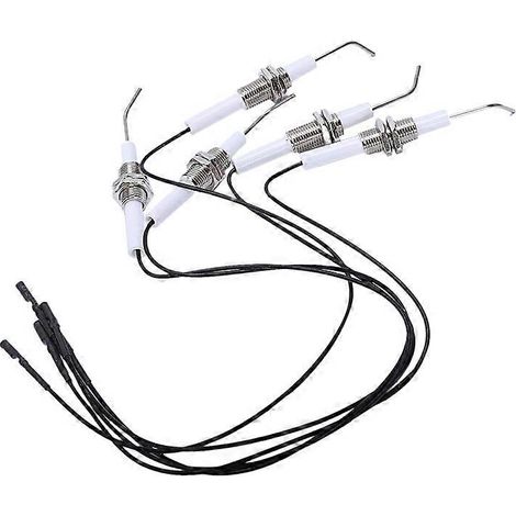 Allumeur à électrode céramique avec fil de 30 cm, borne ronde de 2,3 mm, lot de 5. (1/2)