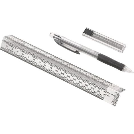 Règle graduée de haute précision, règle de perçage, équerre, outil de mesure multifonctionnel en acier inoxydable pour le travail du bois, traçage et traçage. (1/5)