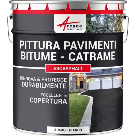 Vernice per asfalto - ARCASPHALT - 3,75 kg (fino a 7,5 m² in 2 strati) Bianco - ARCANE INDUSTRIES (1/5)