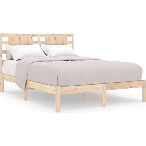 Maison Exclusive - Estructura de cama de matrimonio madera maciza
