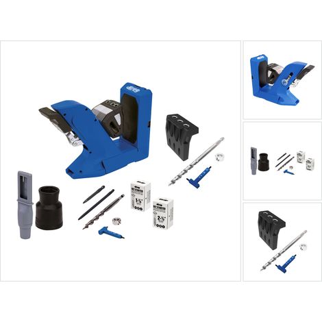 KREG Pocket Hole Jig 720 Taschenloch Bohrschablone + Micro Bohrschablone + Stufenbohrer + Bit + Schrauben