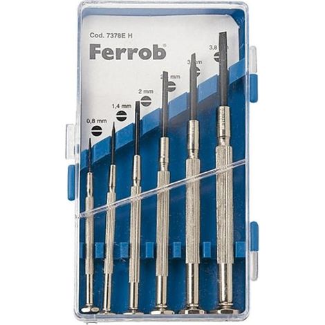 HERRAMIENTAS estuche de punzones de precisión. metal. 6 piezas