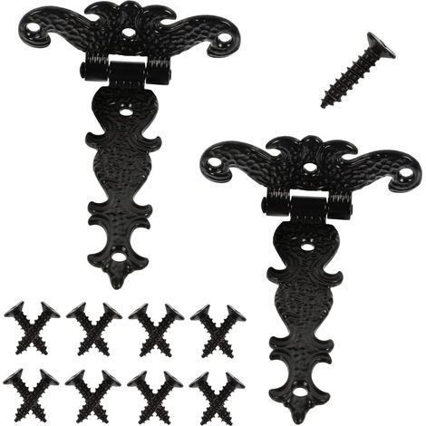 2pièces Charnières Rétro Pour Portes Bois Lot De Idéales Pour Portails Granges Et Projets (1/5)