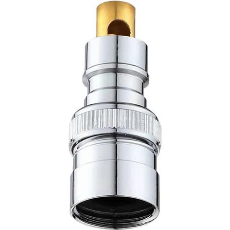 Adaptateurs d'eau en laiton résistant à la corrosion avec arrêt automatique et butées de débit d'eau automatiques, adaptés aux machines à laver, couleur argent. argent (1/5)