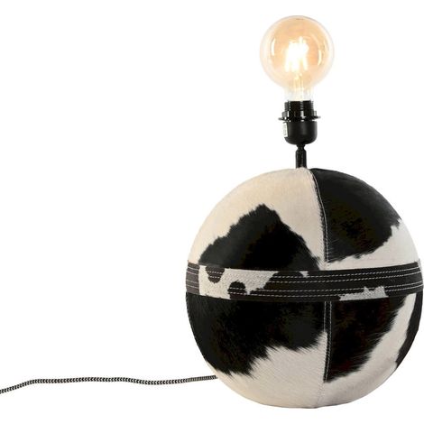 Lampe de chevet élégante en métal et style mango - Noir et blanc en touches métallisées (1/5)