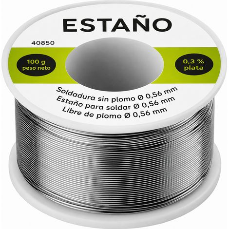 Estaño para soldar sin plomo 100 gr 0.56 mm