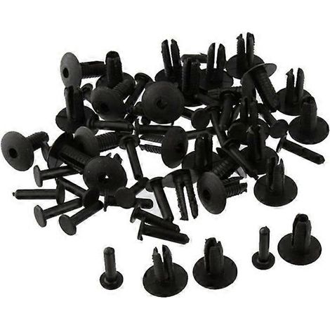 para -BMW 51118174185 Remaches de umbral de puerta para coche Clips de arco Retenedor Reparación 100 piezas Embellecedor de parachoques (1/5)