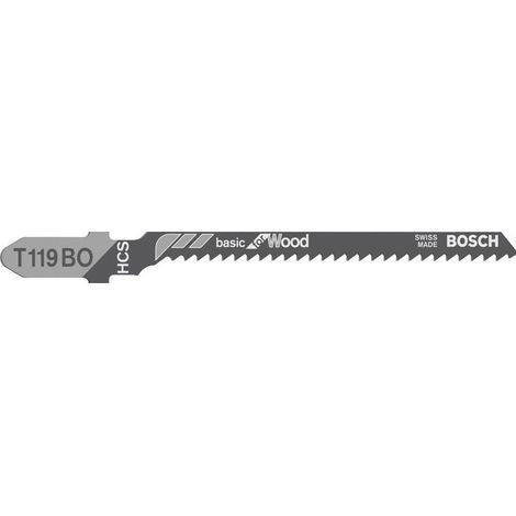 BOSCH HOJA DE SIERRA DE CALAR T 119 BO BASIC FOR WOOD