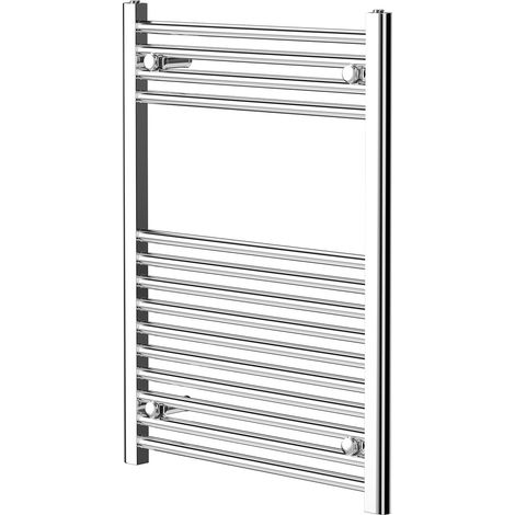 Pizarro Chrome 800mm x 600mm Straight Heated Towel Rail (1/5)