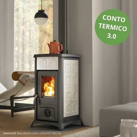 STUFA LEGNA  7 KW GEMMA 16 CER PANNA V6 (1/5)