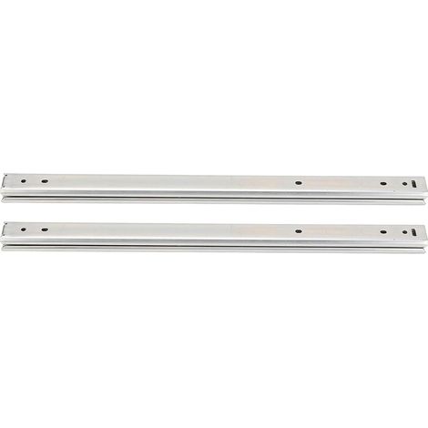 Lot de 2 glissières tiroir 200 mm, coulisses à billes 8 pouces, en 3 (1/5)