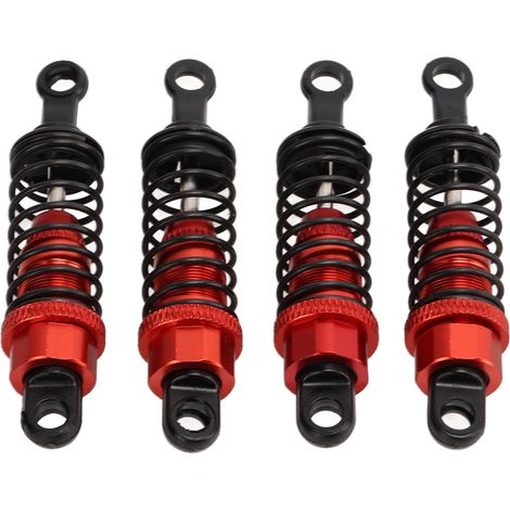Lot de 4 amortisseurs métalliques 64mm avec support pour pièces RC WPL (1/5)
