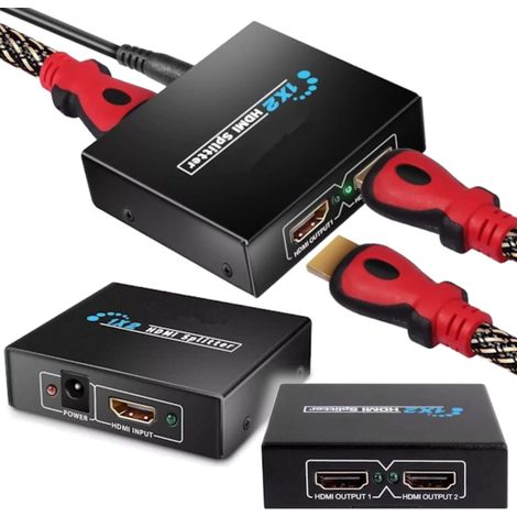 Splitter HDMI 1x2 FullHD 1080p Splitter Splitter Duplicatore di immagini (1/5)