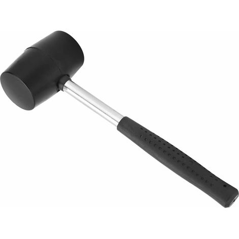 Marteau à double face 260mm, manche en acier caoutchouc, outil de frappe industriel pour main (1/5)