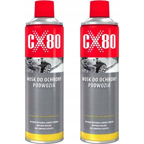 Spray anticorrosione per sottoscocca e passaruota CX80, 500 ml x 2