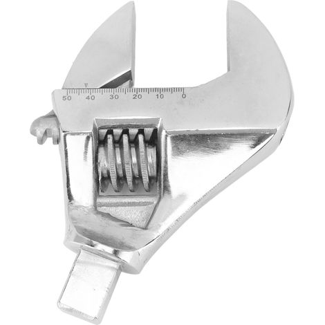 Austauschbarer Schraubenschlüsselkopf mit großer Öffnung, verstellbarer Schraubenschlüsselkopf aus Chrom-Vanadium-Stahl, 0–48 mm / 0–1,9 Zoll Drehschlüsselkopf (1/5)