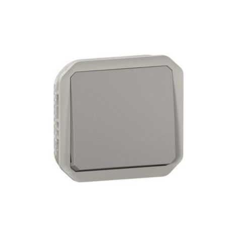 Deviatore stagno – Plexo IP55 IK07 con cornice – Grigio - LEG069521L (1/3)