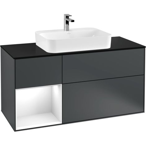 Villeroy & Boch F412GFHG Meuble sous-lavabo Finion F41 (1/2)