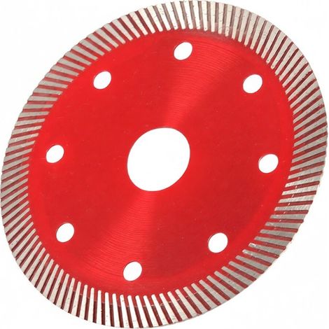 Hoja de sierra de diamante rojo para cortar hormigón, granito, mármol, azulejos y piedra, 105 mm (1/5)