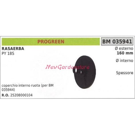Innere Radabdeckung PROGREEN Rasenmäher Mäherrad PY 18S 035941