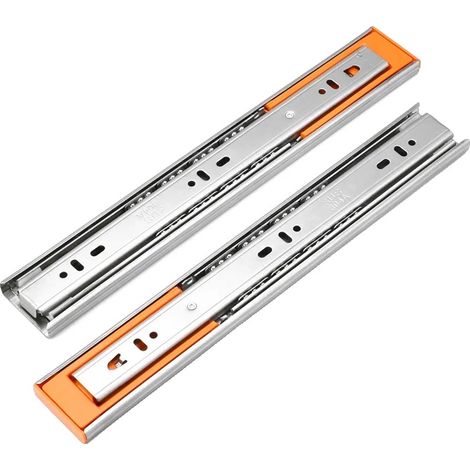 Guías para cajones con cierre suave, de acero inoxidable duradero, amortiguador de 50 cm (20 pulgadas) (1/2)