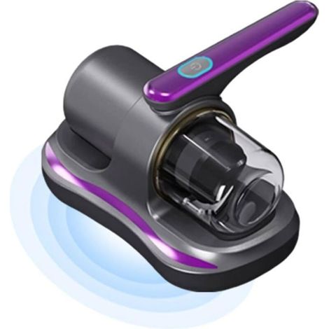 (Couleur:Violet)Aspirateur pour Matelas,Aspirateur de lit UV Portable sans Fil,Aspirateur De Matelas Portable,Machine de Nettoyage Anti-acariens (1/5)