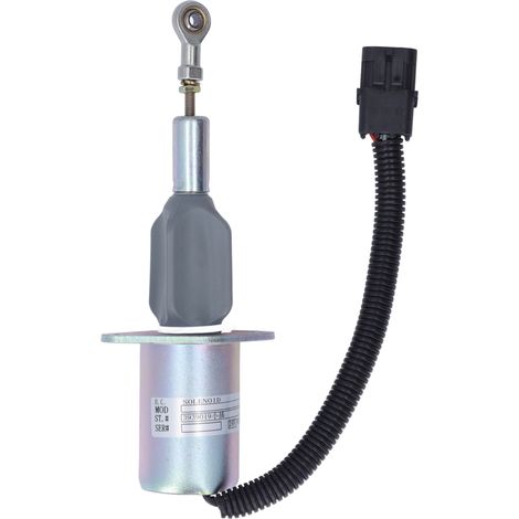 Vanne électromagnétique d'arrêt 24V pour chargeur Bobcat S205 S220 S300 S450, pièce 3939019, compatible skid steer loader. (1/5)