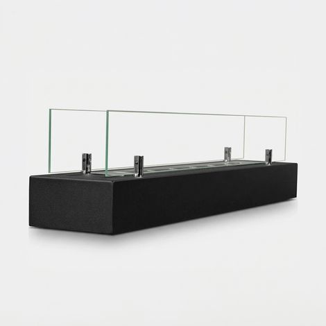 Camino a Bioetanolo da Appoggio 70 cm 2,5 kW Nero da Interno Esterno