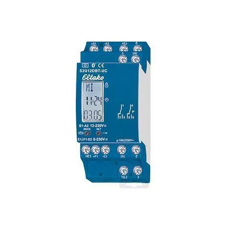 Interruptor temporizador eltako s2u12dbt-uc bluetooth 2 canales