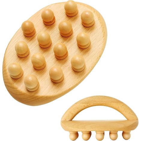 Outils de massage en bois pour modelage corps drainage lymphatique anti cellulite brosse de massage pour soulager les douleurs (1/5)