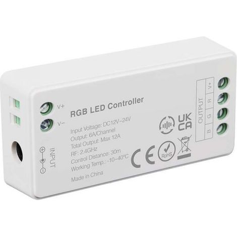 V-TAC VT-2434 controller per strisce led wi-fi RGB + W 12V o 24V a 5 PIN - sku 2913 (1/3)