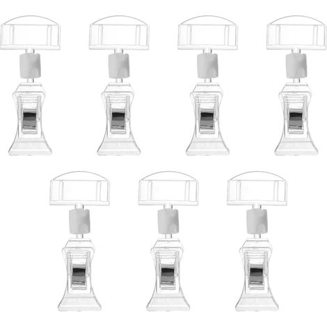 Gadpiparty Lot de 7 pinces publicitaires en acrylique pour