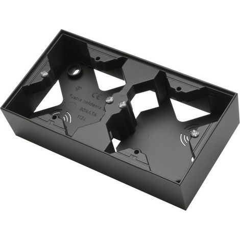 Wandbox für die SONATA-Serie, doppelt, schwarz metallic SONATA