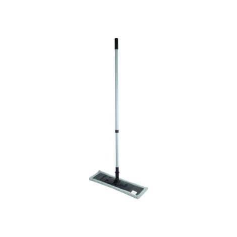 Balai MOP en microfibre et manche téléscopique en métal - Bleu givre- H 74 à 130 cm - Livraison gratuite