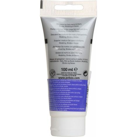 Liant Acrylique - Pébéo - Bindex - 100 ml - Brillant - Translucide (1/5)