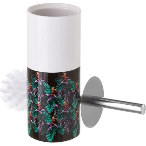 Brosse WC céramique feuillage Guzmania (1/4)