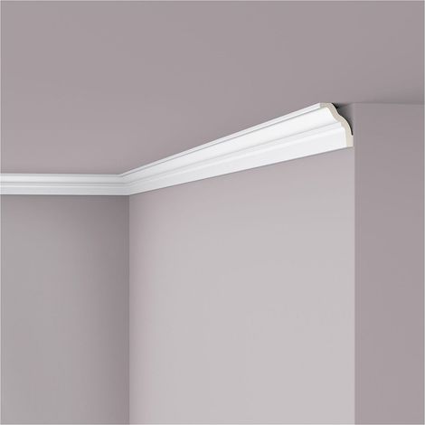 Cornisa NMC Z18 ARSTYL Noel Marquet Perfil de estuco Moldura flexible Moldura decorativa diseño moderno blanco 2 m (1/3)