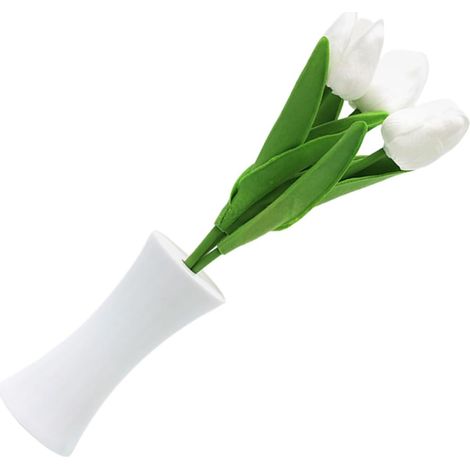 Lampe de Table Tulipe LED sans Fil avec Vase, Veilleuse (1/5)