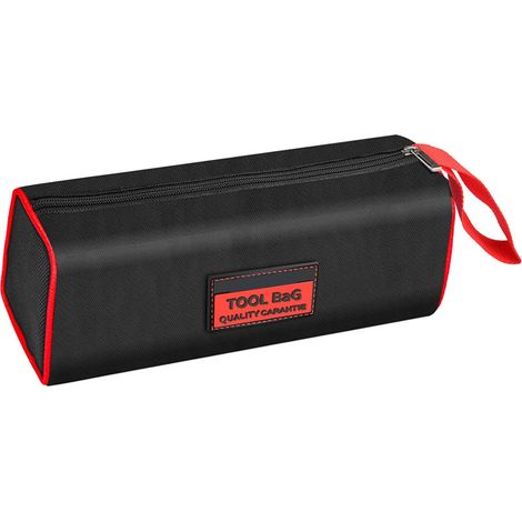 Mehrteilige Werkzeugtasche aus Canvas, strapazierfähig, mit robustem Griff, tragbarer Werkzeugorganizer für Elektriker, einlagig, XL (1/5)