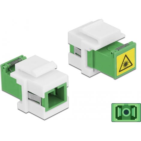 Delock MÃ³dulo Keystone SC Simplex hembra a SC Simplex hembra con interruptor de protecciÃ³n lÃ¡ser en el interior