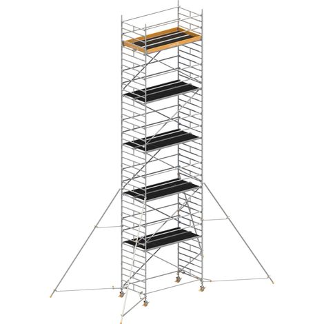 Layher Rollgerüst Uni Breit P2 mit Gerüststützenlänge 5,0m, 12,20m AH (1/4)