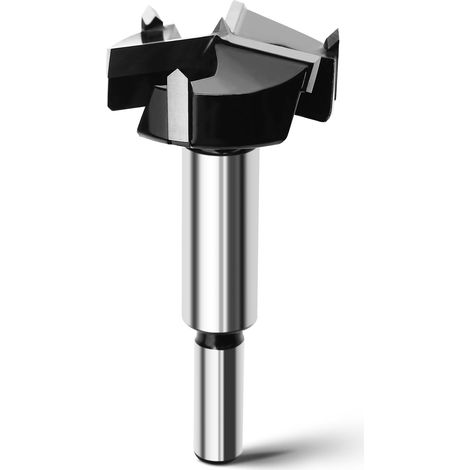 Mèche Forstner de 54 mm pour perceuse, longueur 92 mm, avec manche rond, pour bois, bois dur, panneaux de fibres (1/5)