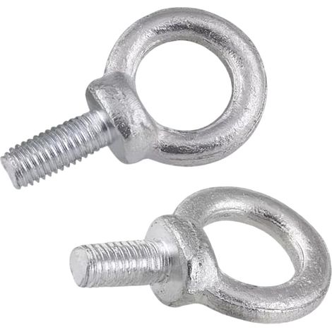 Anneau à Œil en Acier Galvanisé, M18 x 28 mm (2 Pièces) (1/5)