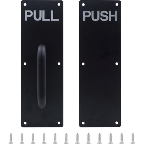 1 Lot - Poignée De Porte Coulissante - Alliage D&39aluminium - Résistante À La Rouille Pour Garage Et Commerce Noir 300x100cm (1/5)