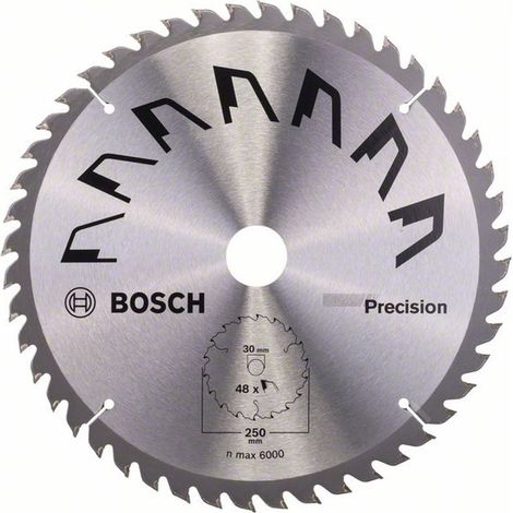 Bosch Kreissägeblatt PRECISION, DIY, 250 x 30 x 3,2 mm, 48