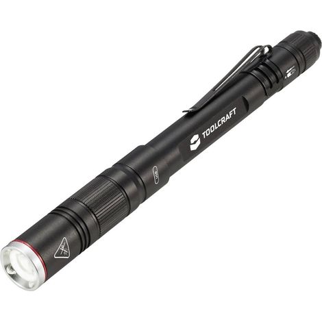TOOLCRAFT TO-8254890 Lampe stylo à batterie LED SMD noir D398272 (1/6)