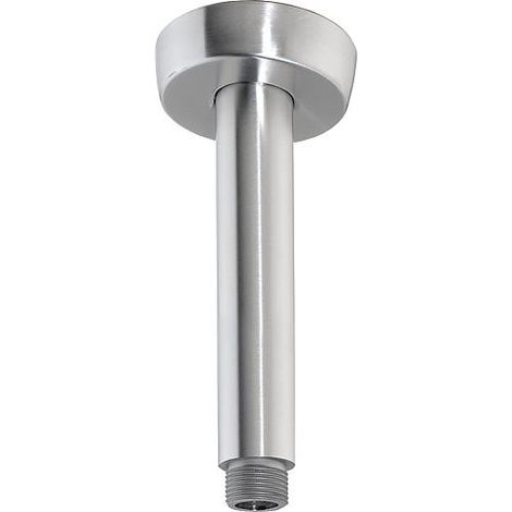 tube raccord plafond tete de douche L : 100mm inox inox brossé (1/2)