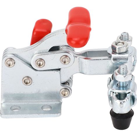 Étau à bascule anti-vibration automatique 304 inox double tête ouverture réglable serre-rapide bricolage capacité 68kg (1/5)